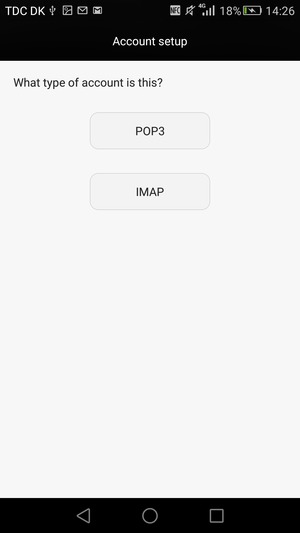 Select POP3 or IMAP