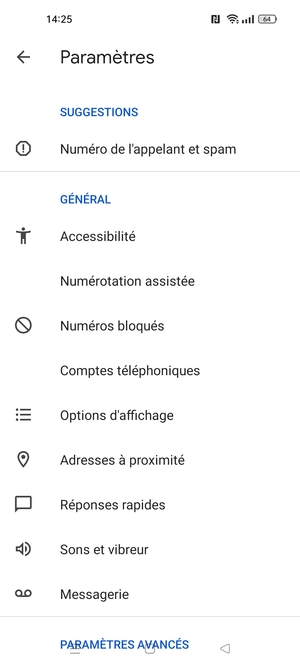 Sélectionnez Messagerie