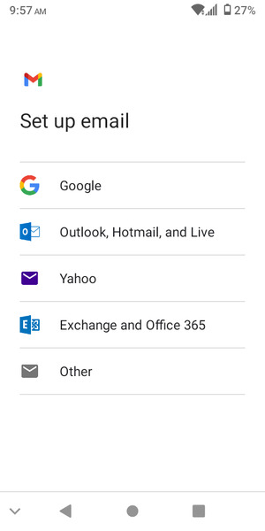 Select Outlook, Hotmail, and Live