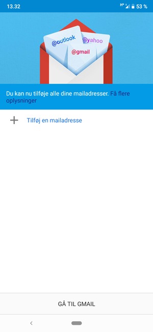 Vælg Tilføj en mailadresse