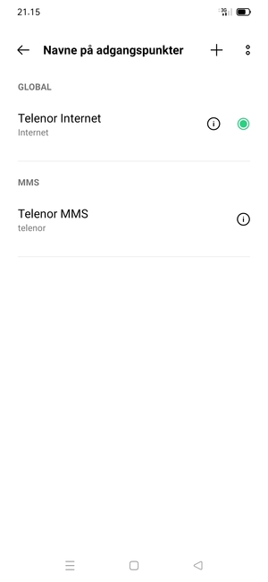 Vælg Menu-knappen