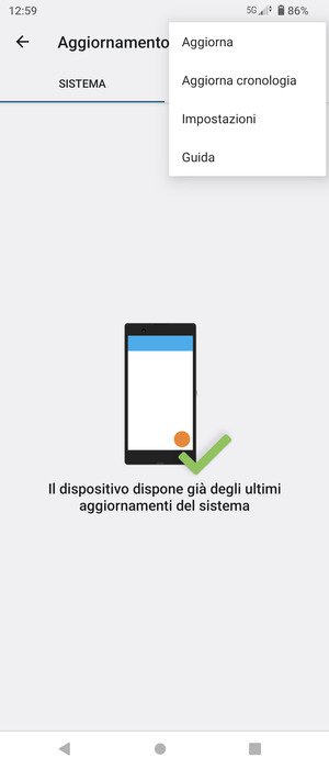 Seleziona Aggiorna