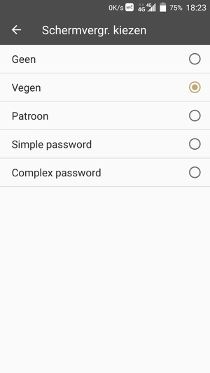 Selecteer Patroon