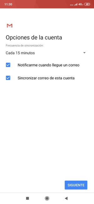 Seleccione SIGUIENTE