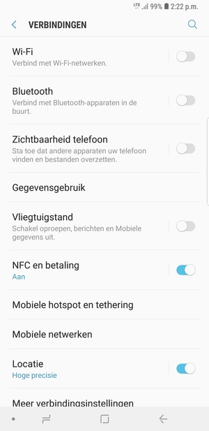 Selecteer Mobiele netwerken