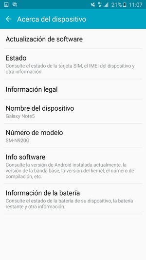 Seleccione Actualización de software