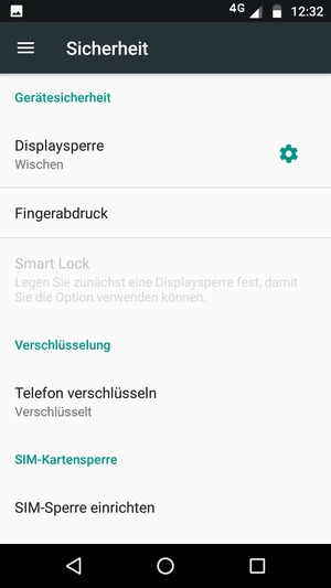 Wählen Sie SIM-Sperre einrichten