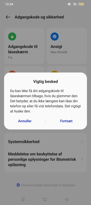 Vælg Fortsæt