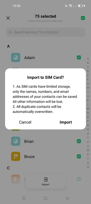 Select Import