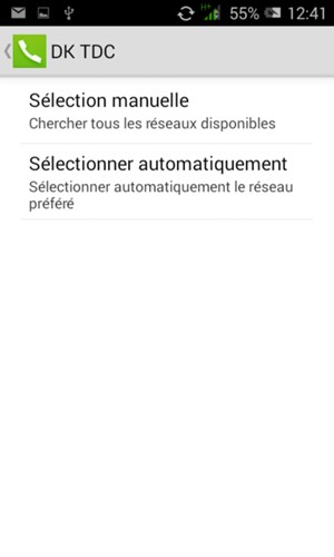 Sélectionnez Sélection manuelle