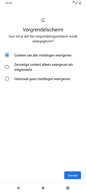 Selecteer uw voorkeursoptie en selecteer Gereed
