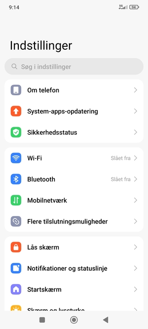 Vælg Mobilnetværk
