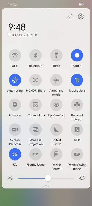 Select Power Saving mode