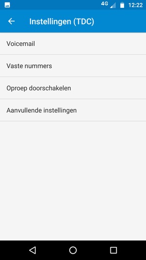 Selecteer Voicemail