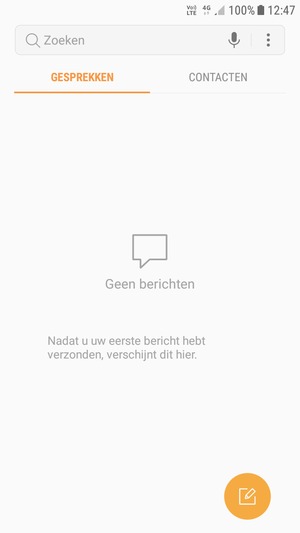 Selecteer de Menu-knop