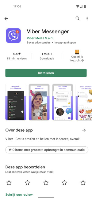 Selecteer Installeren