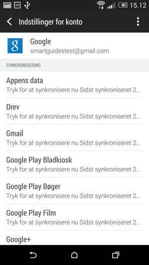 Vælg Menu-knappen