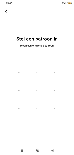 Teken een ontgrendelingspatroon
