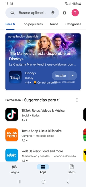Seleccione la barra de Búsqueda