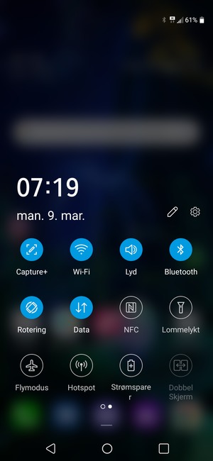 Slå av Wi-Fi og Bluetooth