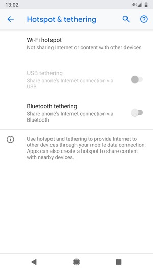 Select Wi-Fi hotspot