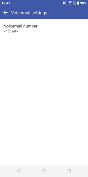 Select Voicemail number