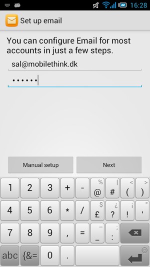 Enter your E-mail address and Password. Select Next