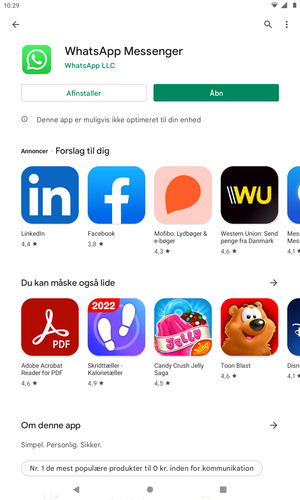 Vælg Åbn