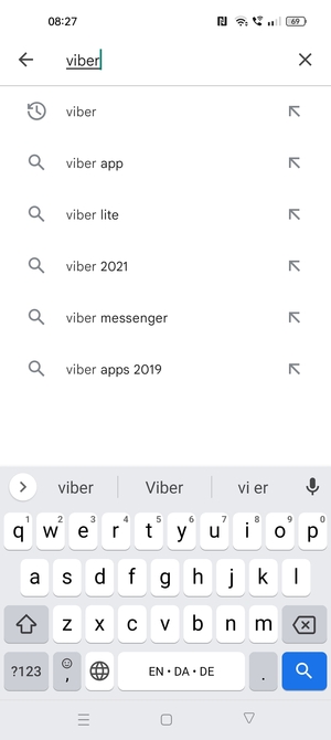 Geben Sie den Namen der App ein und wählen Sie Suchen