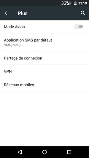 Sélectionnez Réseaux mobiles