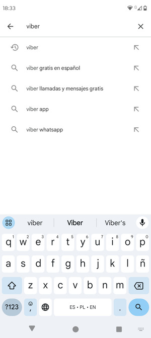 Introduzca el nombre de la aplicación y seleccione Buscar
