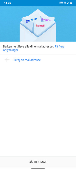 Vælg Tilføj en mailadresse