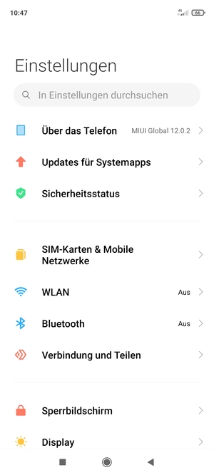 Wählen Sie SIM-Karten & Mobile Netzwerke