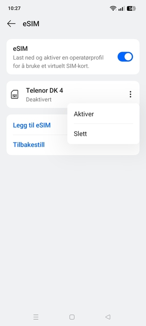 Velg Aktiver