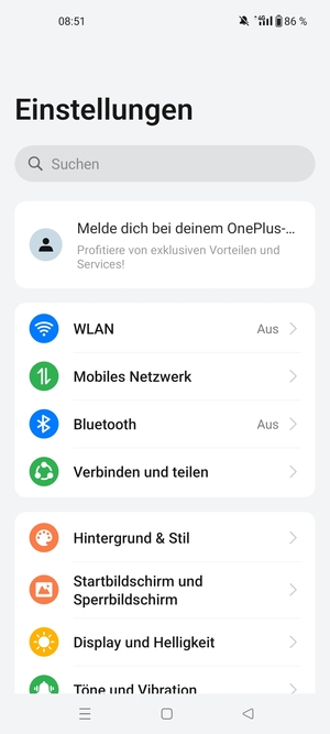 Wählen Sie Verbinden und teilen
