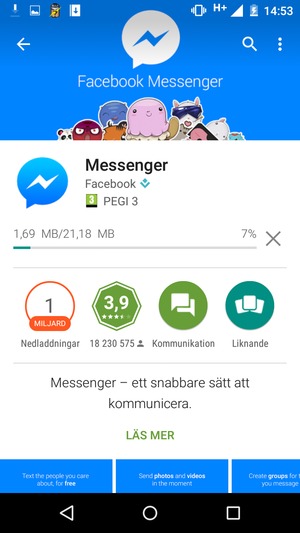 Vänta på att installationsprocessen avslutas