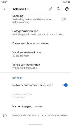 Selecteer Namen toegangspunten