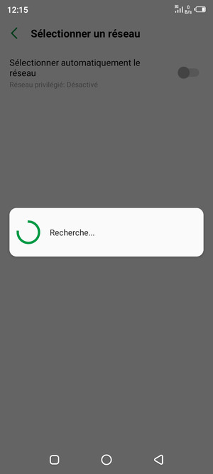 Veuillez attendre la fin de la recherche