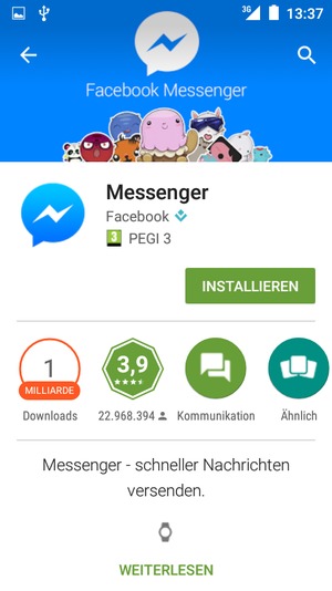 Wählen Sie INSTALLIEREN