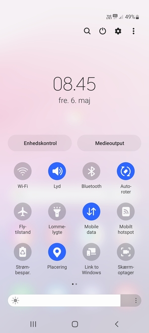 Slå Placering fra
