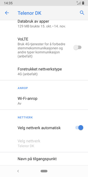 Bla til og velg Navn på tilgangspunkt