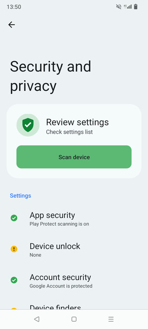 Select Device unlock