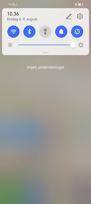 Aktiver topmenuen igen