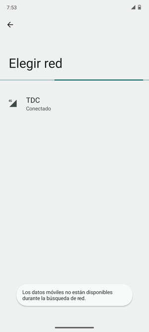 Espere a que la búsqueda termine