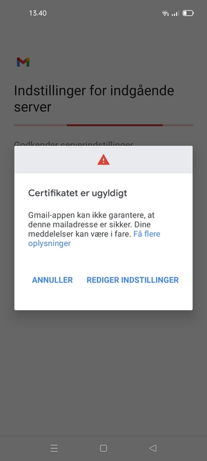 Vælg REDIGER INDSTILLINGER
