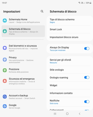 Il tuo telefono è ora protetto dal blocco schermo