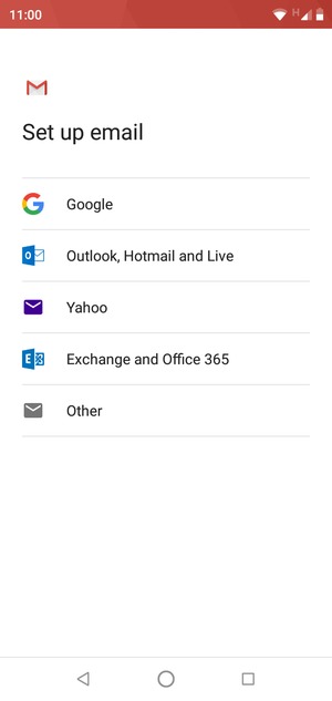 Select Exchange and Office 365