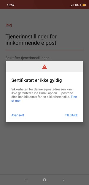 Velg Avansert