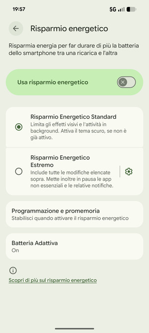 Attiva Usa risparmio energetico