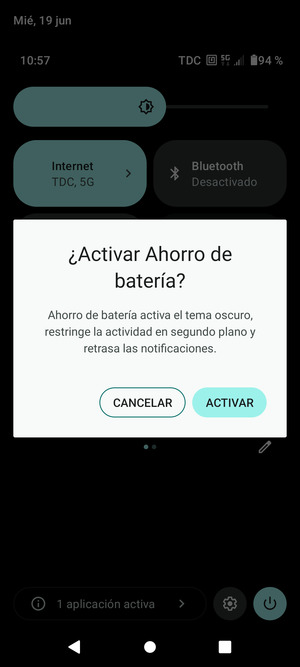 Seleccione ACTIVAR